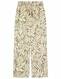 women'secret Pantalón Viscosa Estampado Hojas, Pantalones Informales Mujer, Green Print, L