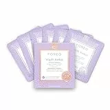 FOREO Máscara facial Youth Junkie Advanced Collection 2.0 UFO-Activated, Hidratante facial, Antiedad, Belleza facial, Colágeno y aceite de oliva, Todo tipo de piel, Piel seca y arrugas, 6 unidades