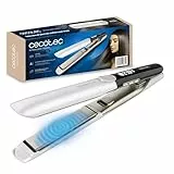 Cecotec Plancha de Pelo Profesional Con Cable Ritualcare Twerk. 65W, Tecnología de Placas Vibrantes, Temperatura Ajustable, Placas Queratina, Cable 360º, Pantalla LED, Bloqueo de Placas, Fina y Ligera