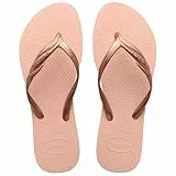 Havaianas - Fantasia, Chanclas Cómodas, Duraderas y Elegantes, Tiras Metalizadas con Cruce en el Lateral, Mujer, Ballet Rose, 39/40 EU