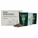 Incapto Pack Café Degustación de 10 Cafés del Mundo | Café de Especialidad - Specialty Coffee | Arábica 100% | Tueste Natural y Artesanal | Ideal para Regalar café | 10 paquetes de 100g