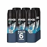 Axe Desodorante en Aerosol para Hombre Bodyspray Ice Chill 150ml - Pack de 6