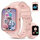 IOWODO Reloj Inteligente Niño 4G, Smartwatch Niños con GPS y Llamadas, Videollamadas, SOS, Linterna LED, Modo Clase, Juegos, Cámara, IP68 Impermeable, Regalo y Juguete para Niños de 4-13 Años