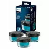 Philips Cartuchos de Recarga para Centro de Limpieza sin cables, Afeitadora Eléctrica Hombre, Pack 3 Unidades, Fragancia Fresca, Sin alcohol, CC13/50