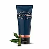 King C. Gillette Gel de afeitar para el cuidado de la barba para hombres (150 ml) con té blanco y aceite de argán para el cuidado ideal de la barba, gel de afeitado, regalo para hombres