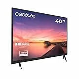 Cecotec TV, Televisor LED de 40 Pulgadas con Resolución Full HD 0 Series 0040. Sistema Dolby, Sintonizador DVB_T/T2/C/S/S2, Altavoces 16W, Conexiones HDMI x 3 y USB x 2, Memoria Flash