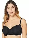 Iris & Lilly Sujetador de Cobertura Completa, sin Relleno y con Aros DD+ en Microfibra Mujer, Negro, 100G
