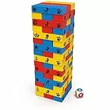 Spin Master Games - Juego DE Mesa Patrulla Canina JUMBLING Tower: Torre de Madera con Piezas Multicolor, para 1-4 Jugadores - 6066828 - Juegos de Mesa Niños 5 años + - Patrulla Canina Juguetes