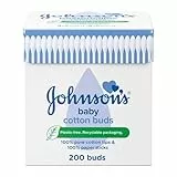 Johnson's, Bolas, discos de algodón y bastoncillos - 1 unidad, 200 count