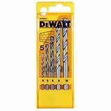 DeWalt DT6952-QZ - Juego de 5 Brocas para Piedra en Cassette de Plástico Diámetro 4, 5, 6, 8, 10 mm, 0 W, 0 V, Acero Inoxidable