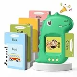 Tarjetas Flash Parlantes Juguetes Educativos Niños para 2 3 4 5 6 Años Flash Parlantes Juguetes de Aprendizaje Tarjetas Parlantes Talking Flash Card Regalos De Cumpleaños(Verde Francés)