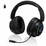 The G-Lab - Korp Iridium - Cascos Gaming inalambricos 2.4GHz & Bluetooth, Audio, Micrófono Desmontable, Autonomía 45H, RGB - Cascos PS5, PS4, Xbox, PC, Switch, Android, iOS – Nuevo