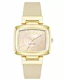 Nine West NW/1856 Reloj de pulsera para mujer, Beis