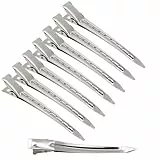 Pinza de Pelo de Duckbill 24 piezas, Pinzas Pelo Peluqueria 3,5 pulgadas, Pinzas de Pelo de Rizo de Cocodrilo con Agujeros, Pinzas para Peinar el Cabello para Extensiones de Cabello (24pcs)