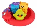 Playgro Juguete de baño 3 amigos flotantes, impermeable/sin suciedad