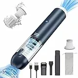 Minthouz Aspiradora de mano 15000 Pa, potente aspiradora inalámbrica para coche de 120 W, ultra ligera, portátil, hogar, pelo de mascotas
