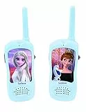 LEXIBOOK, Frozen Walkie-talkies, Juego de comunicación para niños, Clip para cinturón de Transporte, Funciona con Pilas, Azul/Morado, TW11FZ