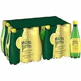 Maison Perrier Forever Agua mineral natural con Gas con Sabor Limón, 4 Packs de 6 x 50 cl, 24 Botellas