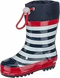 Playshoes Botas de Goma Unisex niños, Marítimo, 30/31 EU
