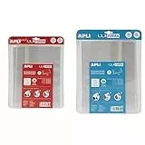 Lote APLI de 10 forralibros - 2 packs de 5 Forros de libros con solapa ajustable de polipropileno 75 µ ; un pack de Medida 29 x 53 cm (16913) y otro de 30 x 53 cm (16914)