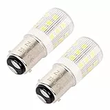 ZSZT Ba15d led 220v Bombilla Maquina Coser, Talla pequeña 5 vatios Blanco frío 6000K, equivalente de bulbo del halógeno 35W (2 unidades)