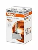 OSRAM 66340 XENARC ORIGINAL D3S HID, lámpara de xenón, de descarga, calidad de equipamiento (OEM), estuche (1 unidad), 3200 lm, temperatura de color 4300K