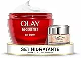 Olay Set Rutina Facial Hidratante: Crema día Regenerist + Contorno de Ojos