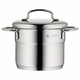 WMF Olla Baja, Acero Inoxidable Pulido, 12 cm