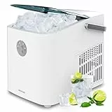 Cecotec Máquina de Hacer Hielo con Ventana, Ice Maker, Chillin' Ice 1200 Go 120W, Capacidad de Producción Diaria de 12 kg, Hielo en 6-8 minutos, 2 Tamaños de Cubitos, Control Sencillo