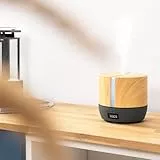 Cecotec Difusor de aromas PureAroma 550 Connected Grey Woody. Capacidad 500ml, Pantalla LED, Altavoz, Control por bluetooth, App, Temporizador 12h, 3 Modos de funcionamiento, Cobertura 30m2