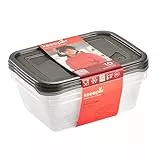 keeeper Set 3x Tarro de Almacenamiento de Alimentos Frescos Fredo rectangular 1,25 l