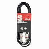 Stagg SMC 3 RD cable del micrófono (3 m, conector XLR a XLR) rojo