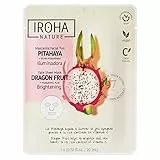 Iroha Nature - Mascarilla Facial Tisú Iluminadora con Pitahaya | Hidratación y Juventud Profunda | Unifica el Tono | Mayor Ellsticidad | Resultados Instantáneos en 15 Minutos | Clean Beauty