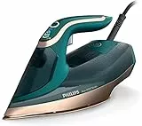 Philips Azur Serie 8000 Plancha De Vapor - 70 g/min De Vapor Continuo, 240 g De Impulso De Vapor Turbo, 3000 W De Potencia, Tecnología OptimalTEMP, Verde Ópalo (DST8030/70)