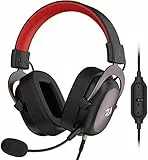 Redragon H510 Zeus 2 - Cascos Gaming - Audio de Alta Definición + Potentes Bajos - Cascos con Micrófono para PC, Móvil, PS4 - Sonido 7.1 + Software descargable