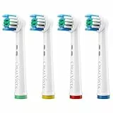 OralVista Recambios Cepillos Oral B Compatibles, 4-Pack Cabezales Oral B Compatibles - Limpieza Profunda, Recambio para Encías Sensibles