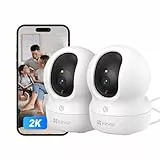 EZVIZ 2pk CP1 2K Camara Vigilancia WiFi Interior con Seguimiento Automático, Cámara IP Domicilio WiFi 360° para Bebe con Visión Nocturna Color, Detección Humana, Llamada Bidireccional, Soporta 512GB