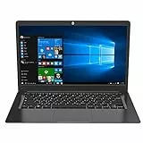 TECHBITE Portátil ZIN BIS de 14,1' HD, 64 GB EMMC, portátil de oficina, portátil delgado, gran panel táctil, windows 10 pro, Intel Celeron N3450 de cuatro núcleos, 5000 mAh, Teclado QWERTY, Teclado EN