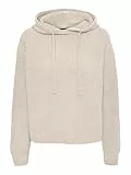 VERO MODA Vmneat LS Hood Boo-Sudadera con Capucha Jersey de Punto, Abedul, XS para Mujer