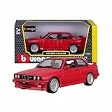 Bburago - BMW Serie 3 (1988) Escala 1:24, Réplica Diecast con Apertura de Puertas, Surtido Aleatorio, Licencia Oficial BMW