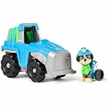 Paw Patrol Patrulla Canina - Coche Dino Rescue + Figura Rex Coche de 15 cm con 1 Figura Rex - 6063452 - Juguetes Niños 3 Años +