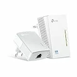 TP-Link TL-WPA4220 Kit - 2 Adaptadores de Comunicación por Línea Eléctrica (WiFi AV 600 Mbps, Extensor, Repetidores de Red, Amplificador y Cobertura Internet, 3 Puertos, Cable Ethernet), Color Blanco