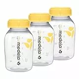 Medela Biberones para el almacenamiento de leche materna, Sin BPA, Paquete de 3 uds. de 150 ml