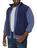 Amazon Essentials Chaleco de Forro Polar con Cremallera Completa (Disponible en Tallas Grandes y Largos Especiales) Hombre, Azul Marino, L