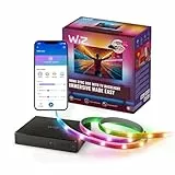 WiZ HDMI Sync Box con retroiluminación de TV - Sincroniza la luz con tus películas, juegos y música - HDMI 2.0 - Soporta 4K a 60Hz - Tira LED RGBIC para televisores de 75«-85» - Control por App/Voz