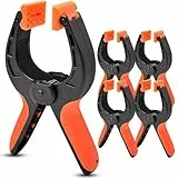 Leyrens Juego de 5 Pinzas de resorte, 6 Pulgadas Nylon abrazaderas carpintero, Pinzas Para Sujetar Toldo, para Estudio Fotografía Fondos, Lienzos, Obras de Arte o Aplicación de Casa