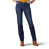 Lee Relaxed Fit Straight Leg Jean Jeans, Realizado, 38 para Mujer