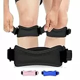 FEVAN Pack 2 Rodilleras Ajustable para Menisco y Ligamento, de Neopreno - Rodilleras Rotulianas Antideslizantes - Unisex - para Crossfit (Negro)