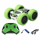 Silverlit - Exost Coche Teledirigido Todoterreno 360 Cross Verde - Batería Incluida - Conducción en 2 Caras a 360° + Luces LED - Velocidad: 12 km/h - Juguete para Niños a partir de 5 Años - 54759