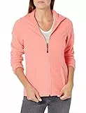 Amazon Essentials Chaqueta de Forro Polar Suave con Cremallera Completa y Corte clásico (Disponible en Tallas Grandes) Mujer, Rosa Coral, XXL